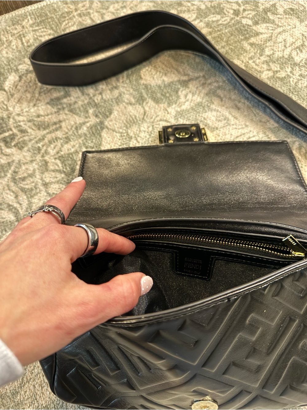 Designer Baguette Bag Purse - Picture 7 of 9